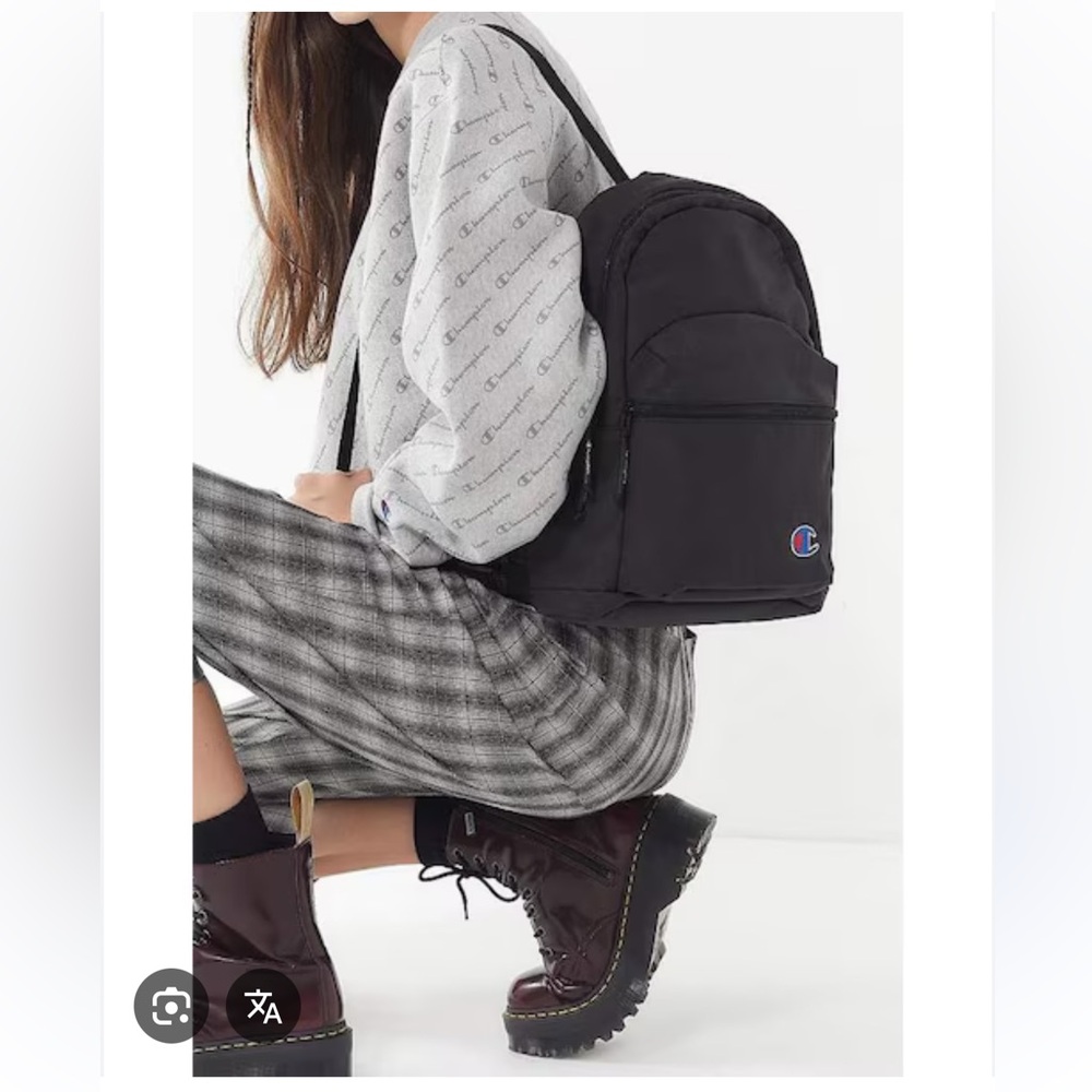 Champion Black Backpack unisex